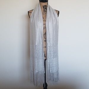 Elegant silver shawl
